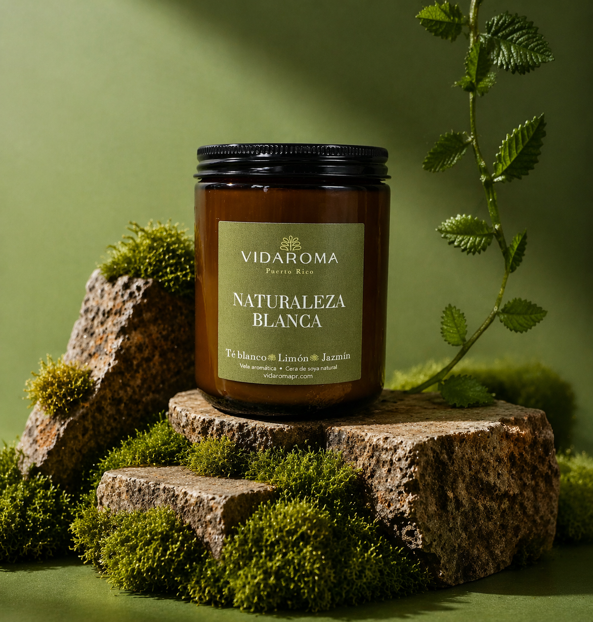 Vela Naturaleza Blanca