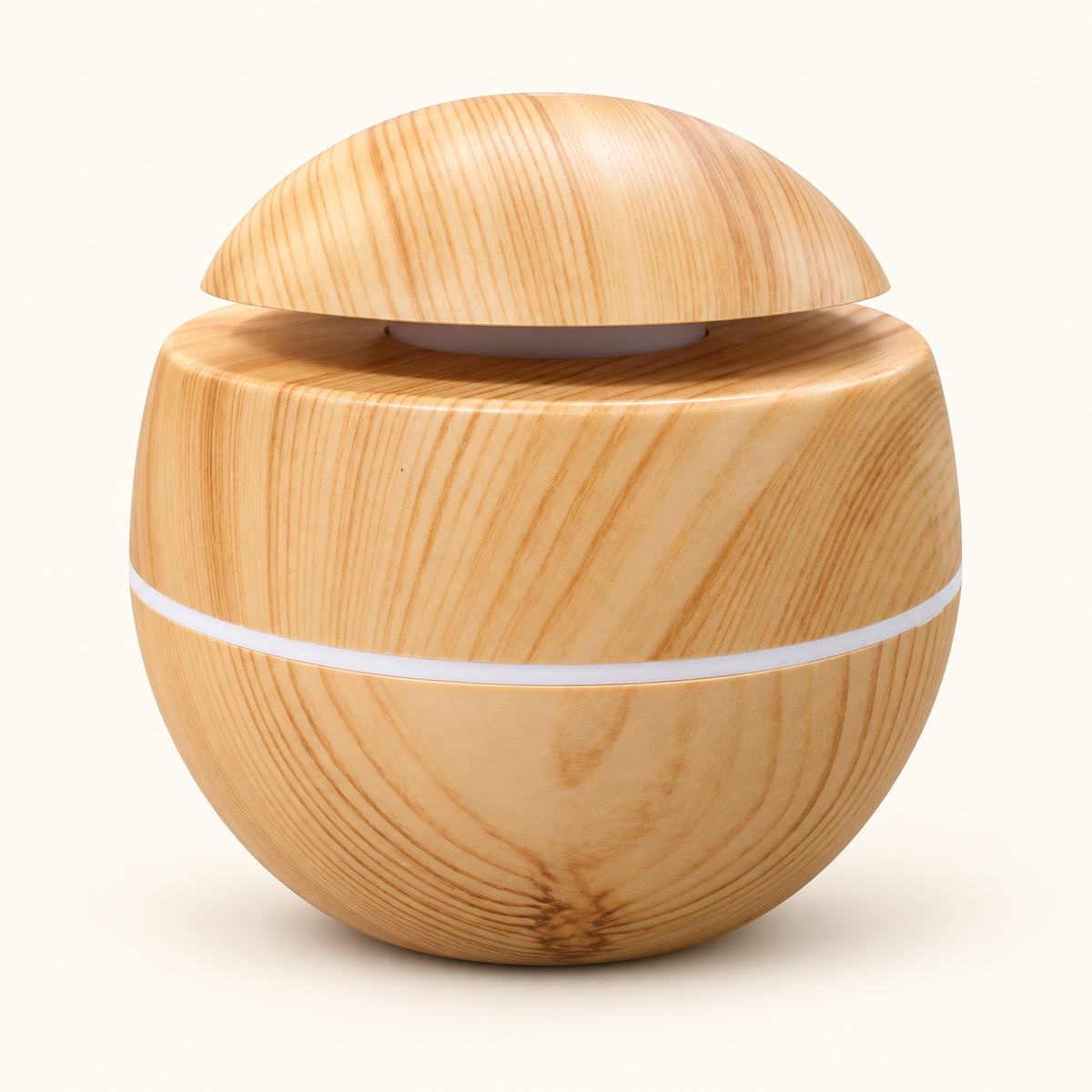Difusor eléctrico redondo madera clara Vidaroma