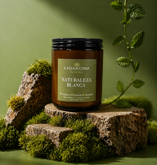 Vela Naturaleza Blanca