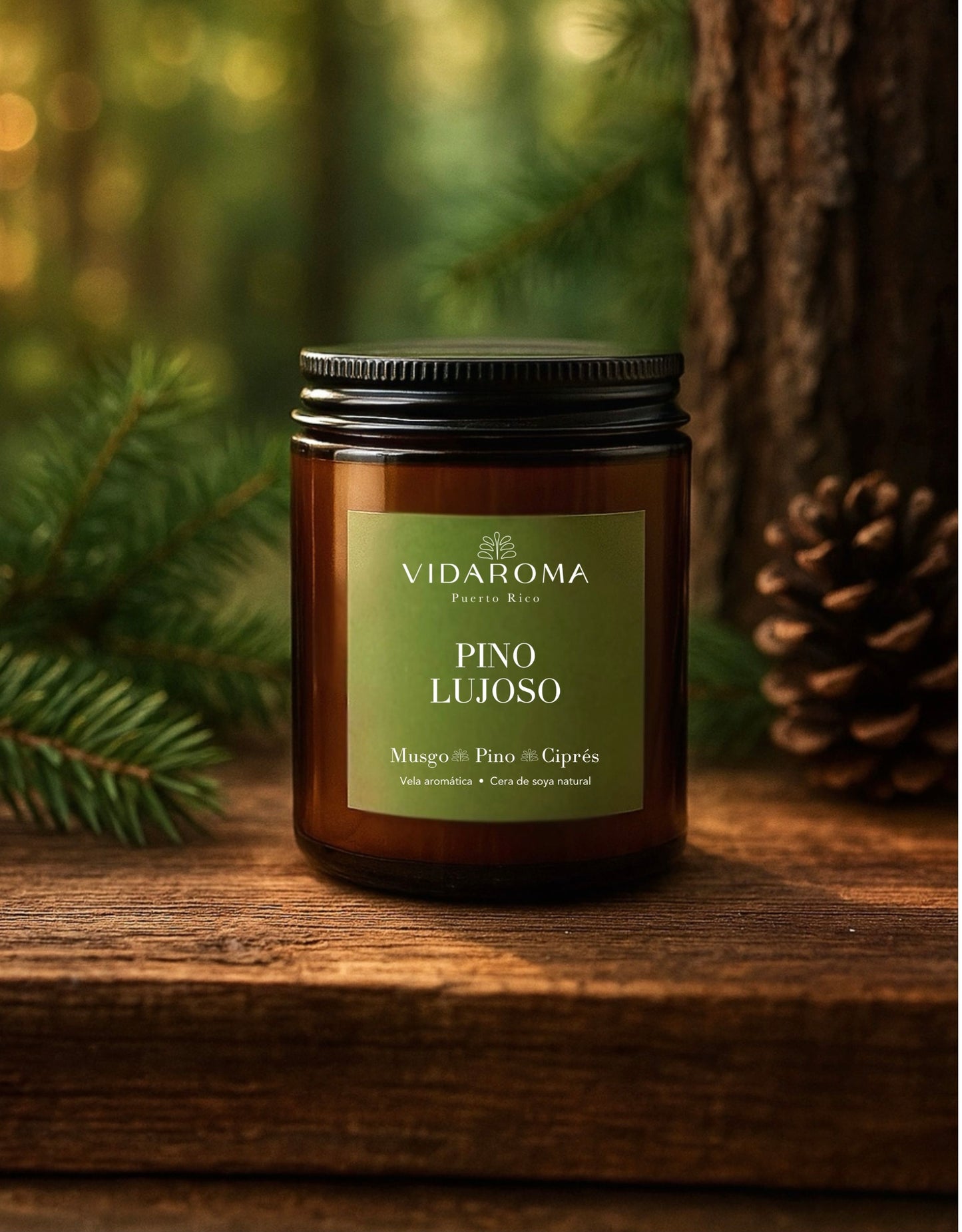 Vela de Pino lujoso