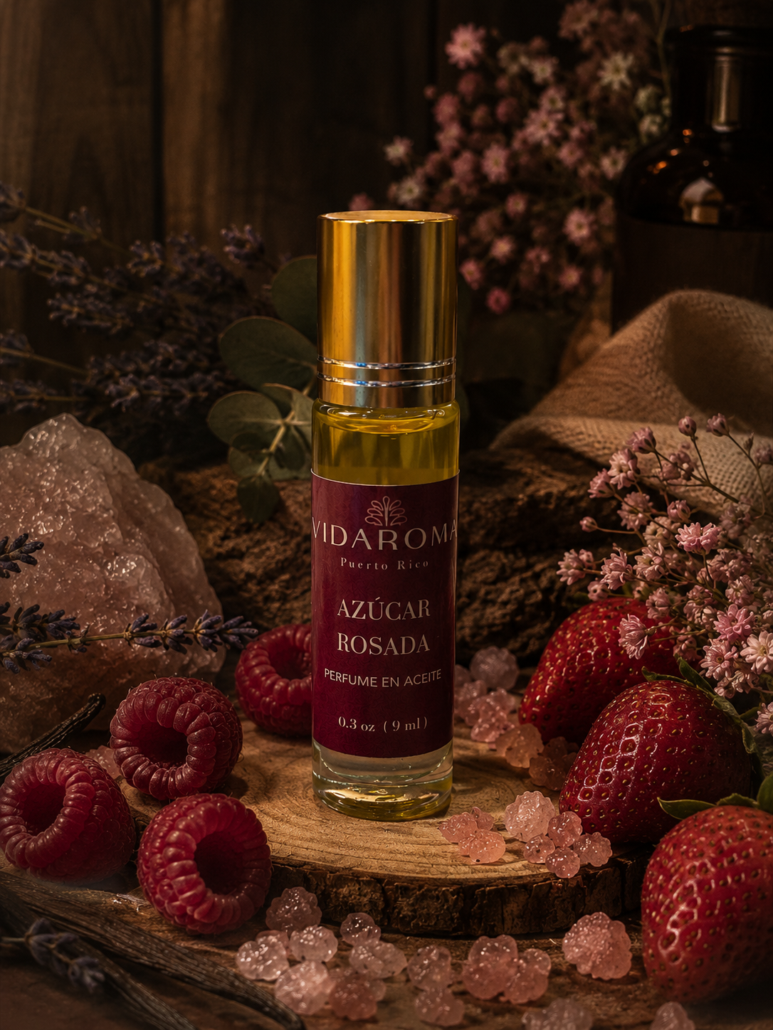 Azúcar rosada perfume en aceite